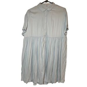 OAK + Fort Collared Button Front Dress size M